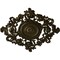 Ekena Millwork Katheryn Ceiling Medallion, Hand-Painted Green Gold, 22 1/2"W x 30 3/8"H x 1 1/2"P CM30KTGGS - alternate 1